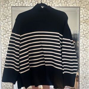 H&M Striped Turtleneck Sweater - L
